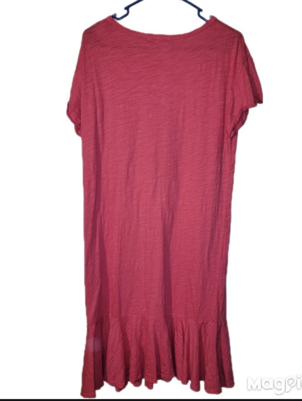 3 Fresh Produce Slub-Knit Cotton T-shirt Dress Scoop Neckline Cap Sleeve Med - Picture 10 of 14